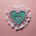 Heart Eyes Hand Painted Wall Hanging