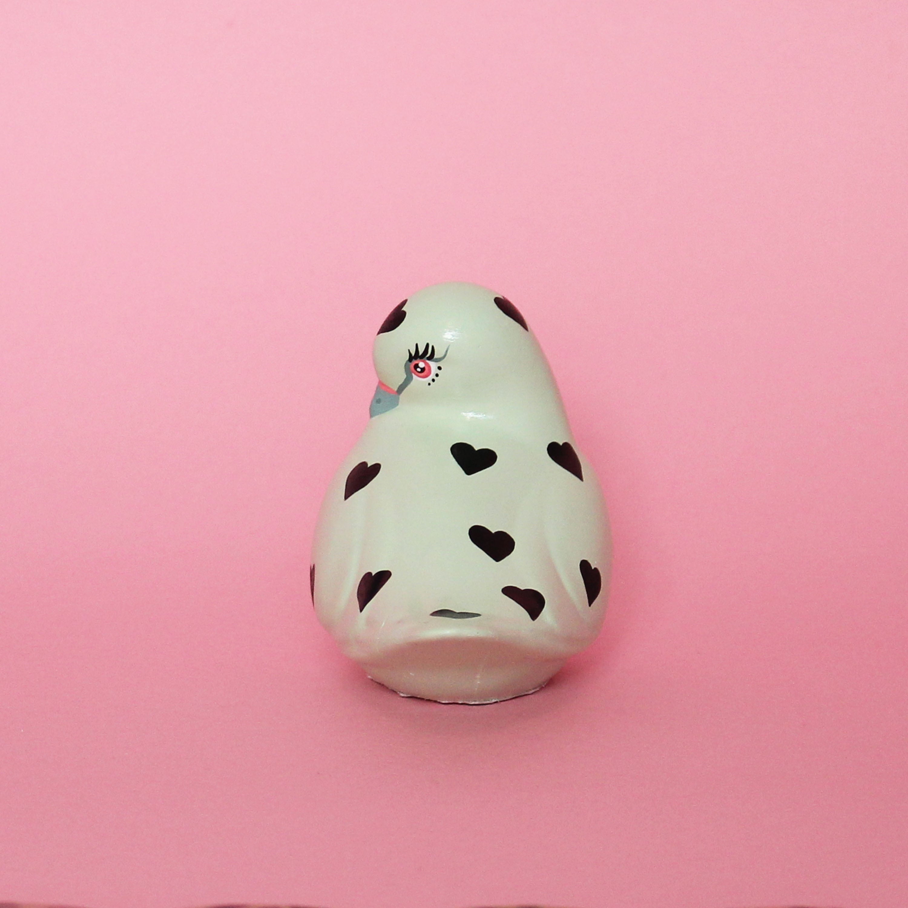 MADE TO ORDER Small Pigeon with Hearts