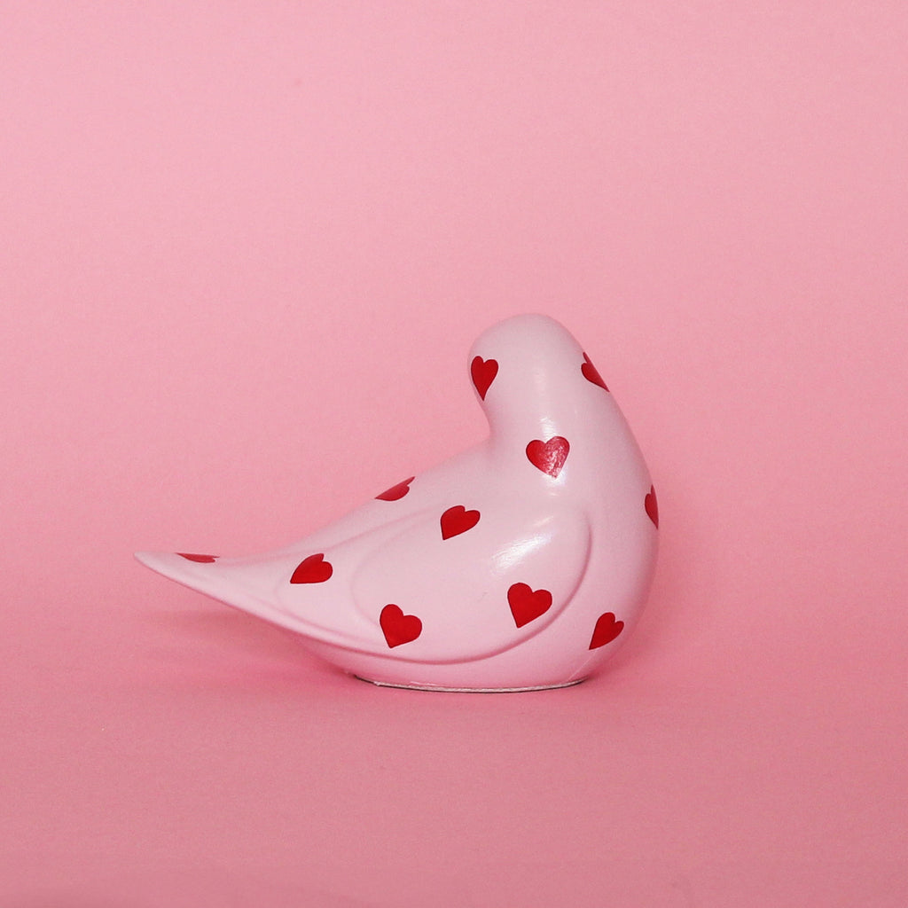 MADE TO ORDER Small Pigeon with Hearts