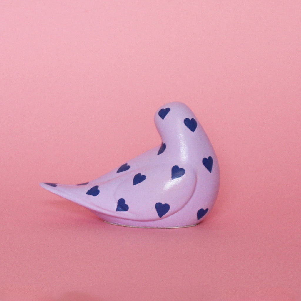 MADE TO ORDER Small Pigeon with Hearts