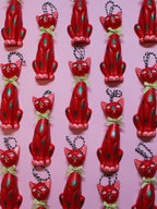 Red Kitschy Kitten Single Bauble