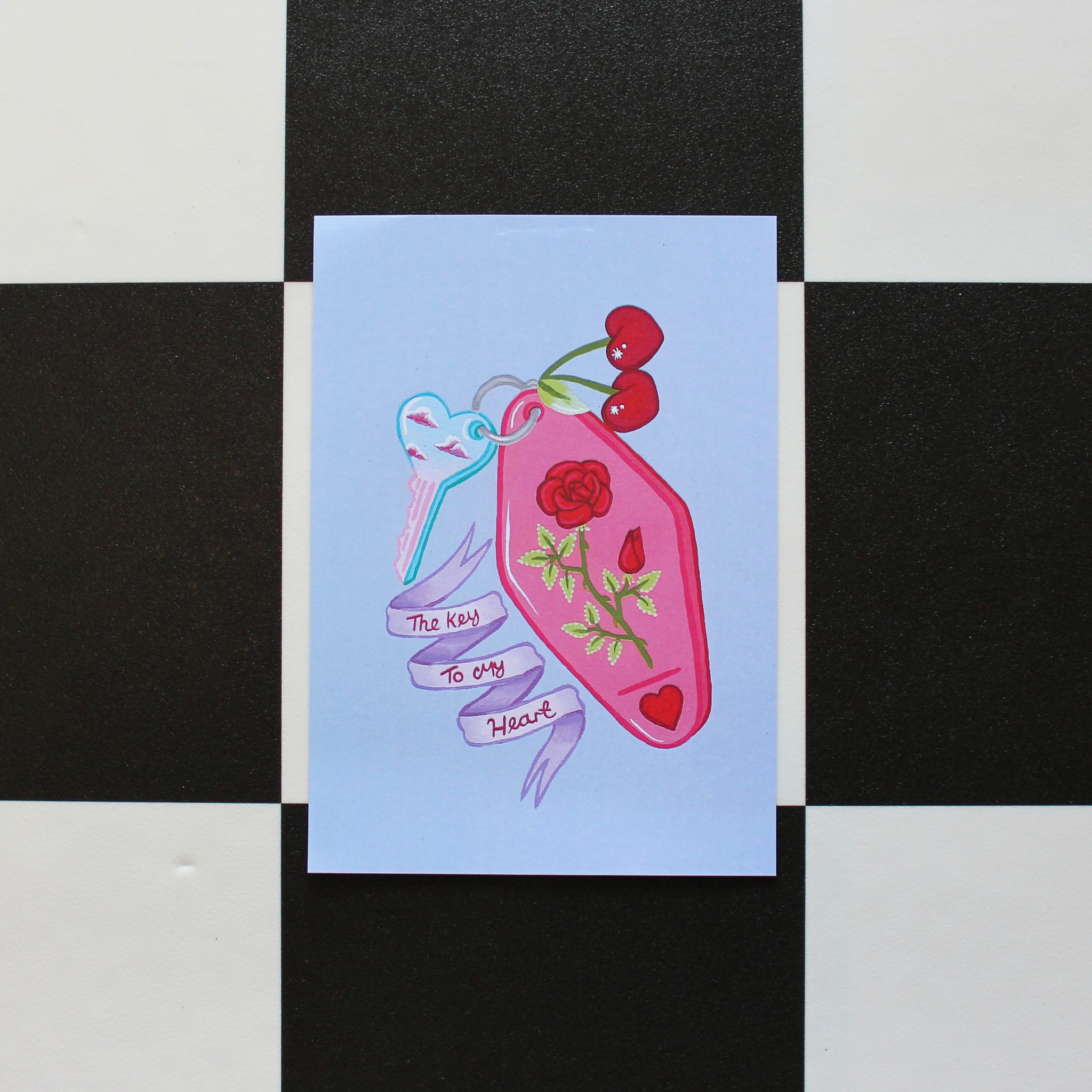Key To My Heart A5 Art Print