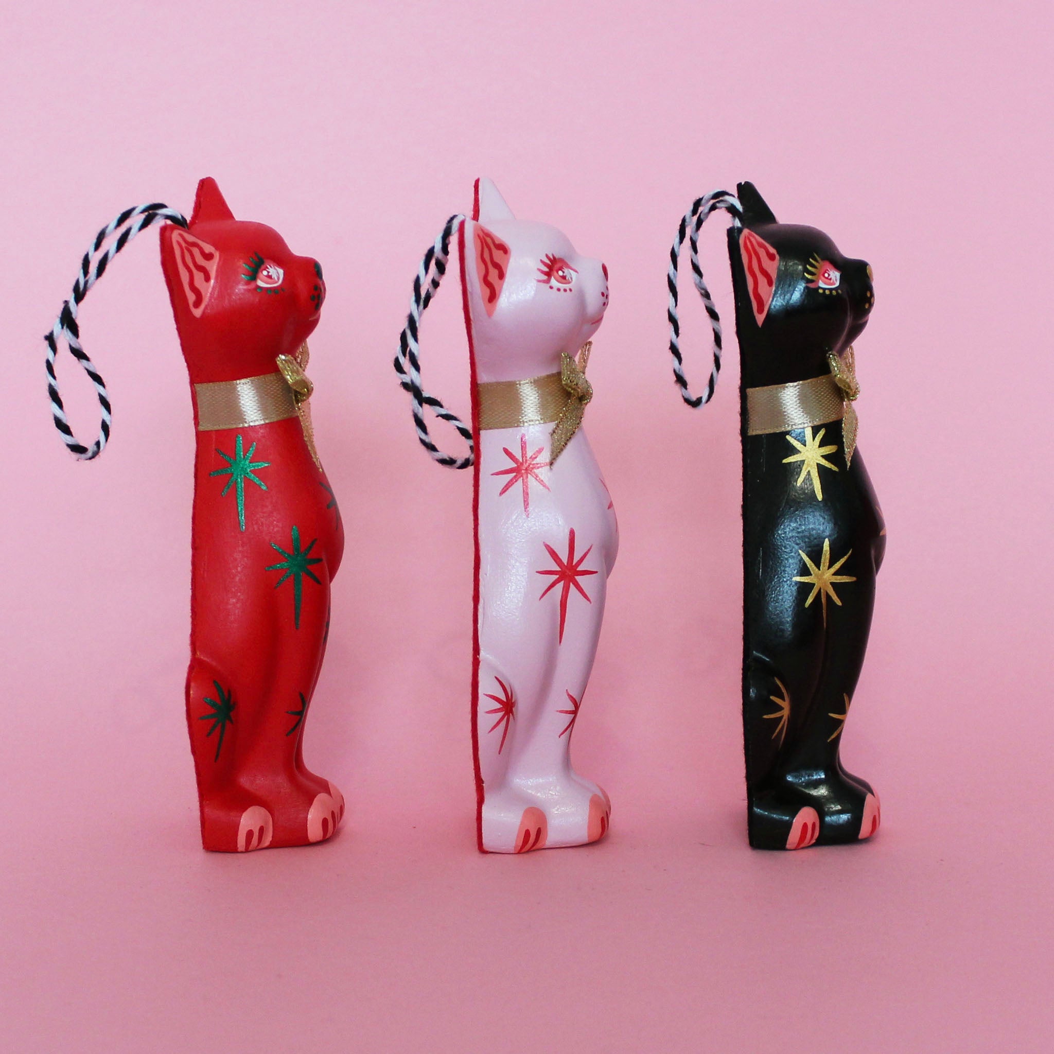 Kitschy Kitten Bauble Set of 3
