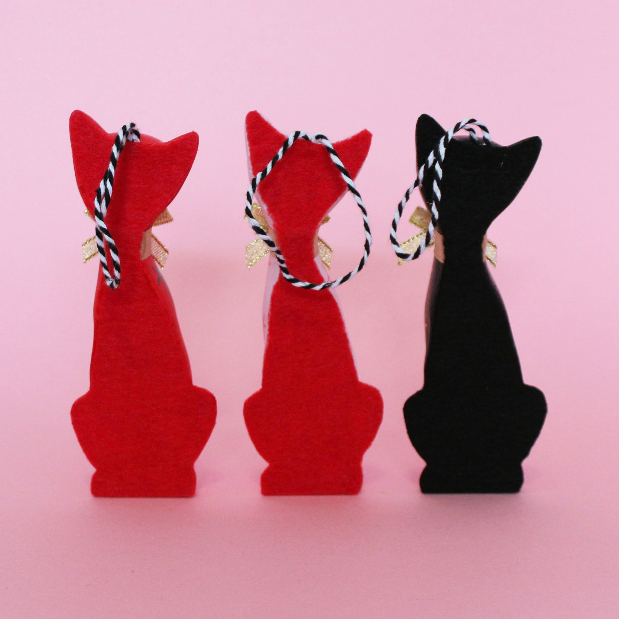 Kitschy Kitten Bauble Set of 3