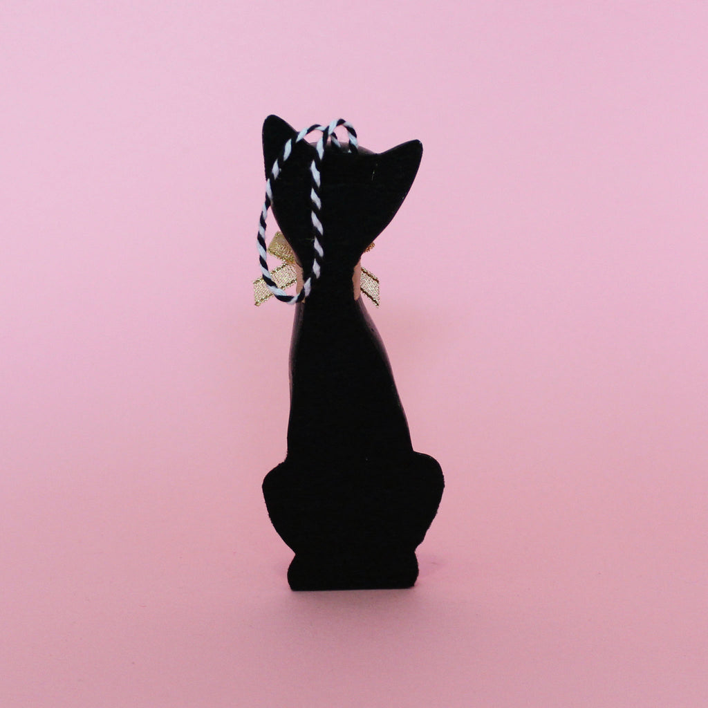 Black Kitschy Kitten Single Bauble