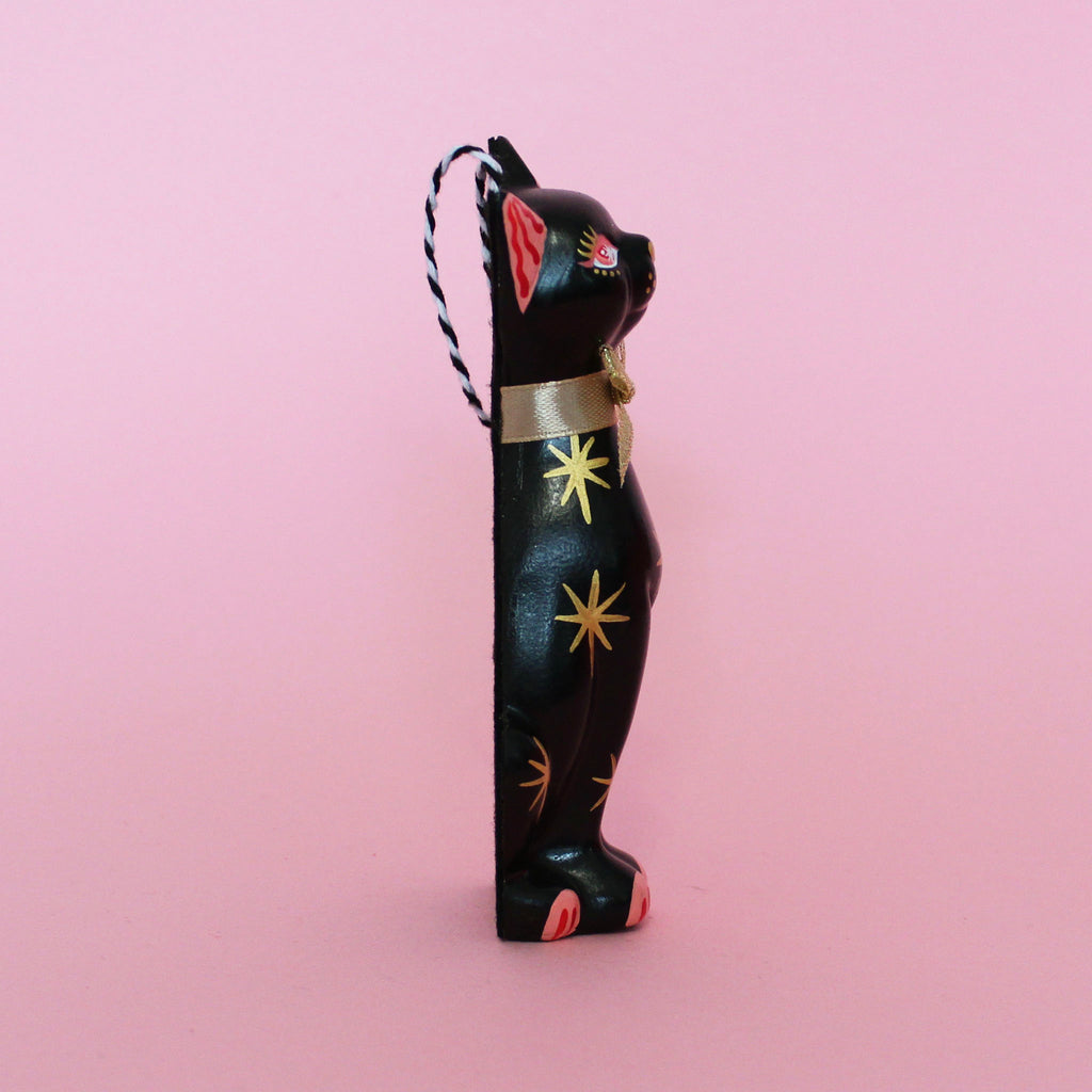 Black Kitschy Kitten Single Bauble