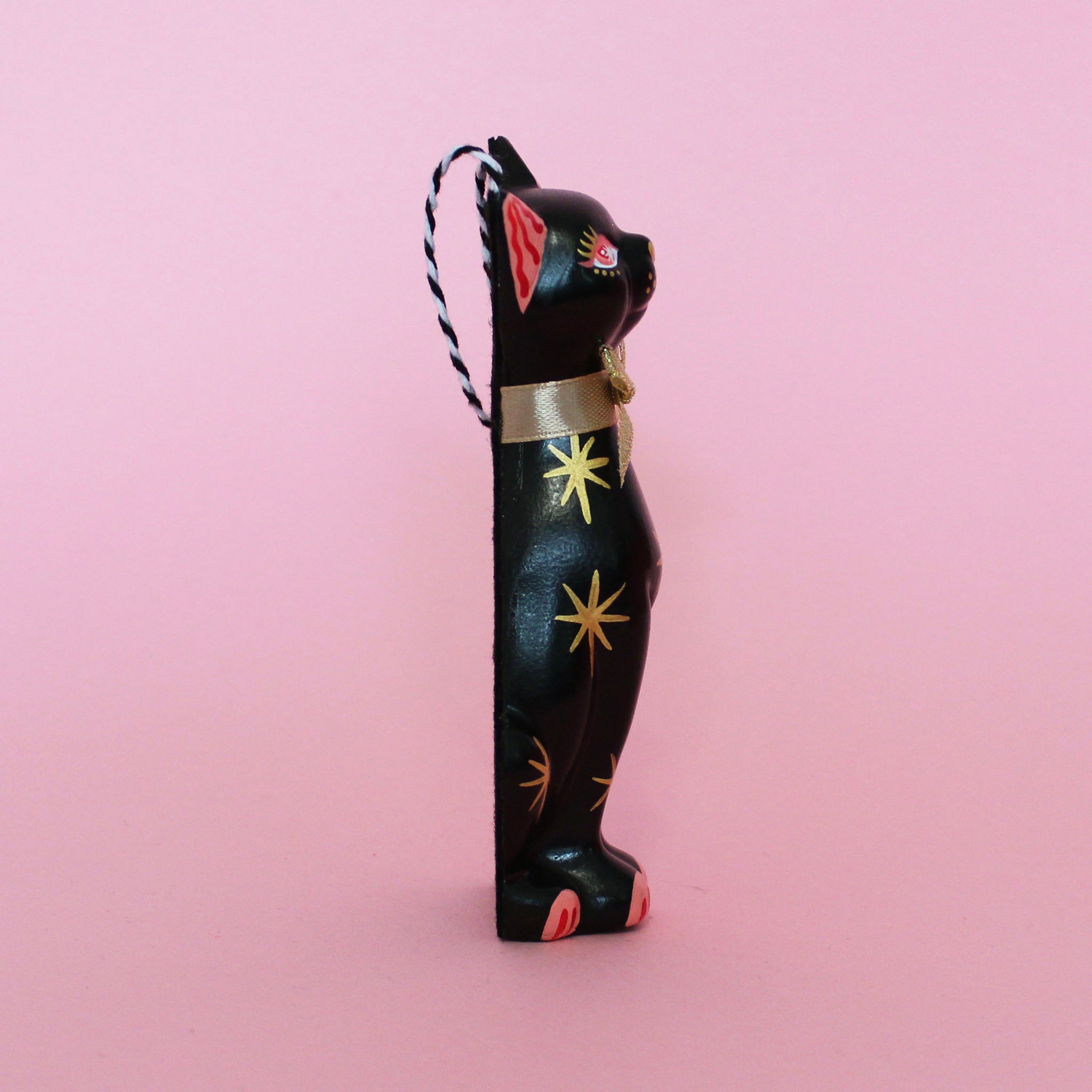 Black Kitschy Kitten Single Bauble