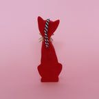 Red Kitschy Kitten Single Bauble