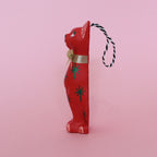 Red Kitschy Kitten Single Bauble