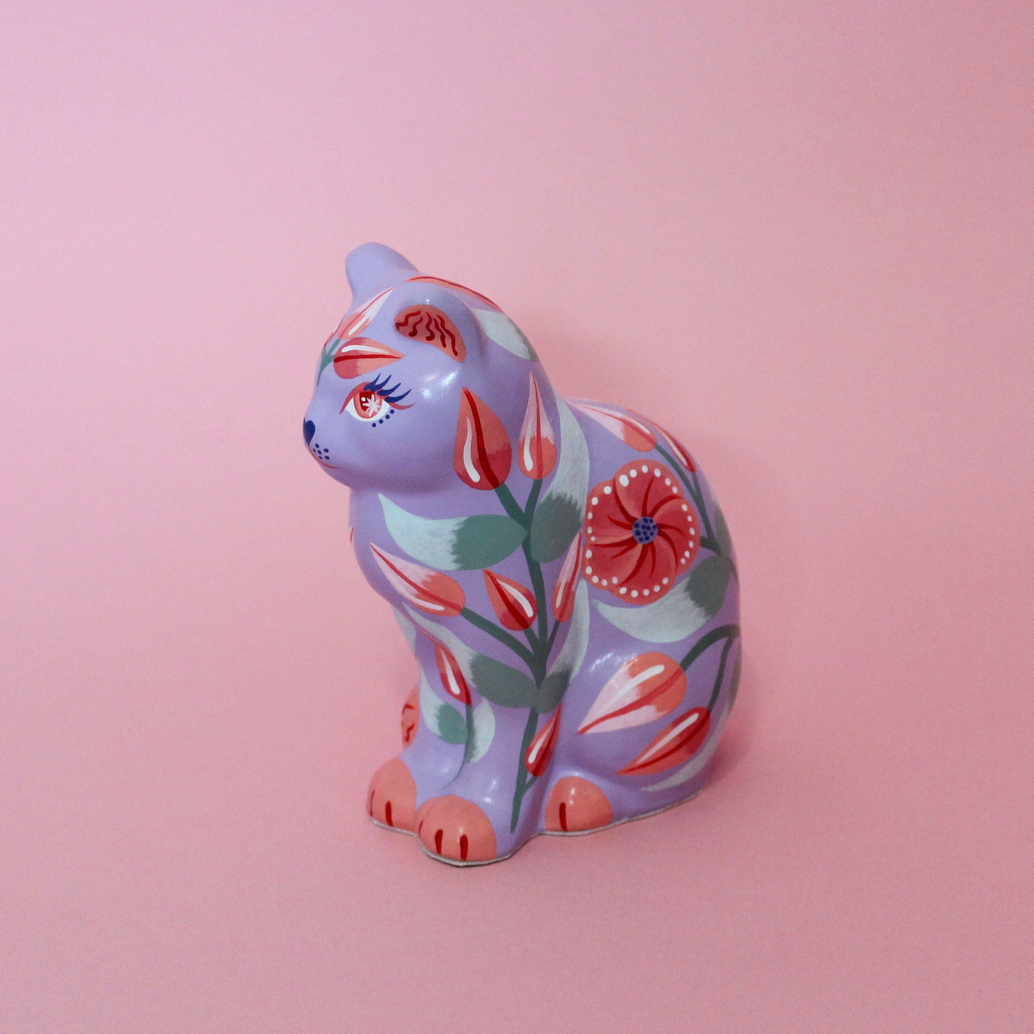 Large Kitschy Cat in Purple