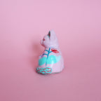 Small Loaf Kitschy Cat in Pink & Turquoise