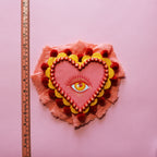 Heart Eyes Hand Painted Wall Hanging