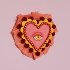 Heart Eyes Hand Painted Wall Hanging