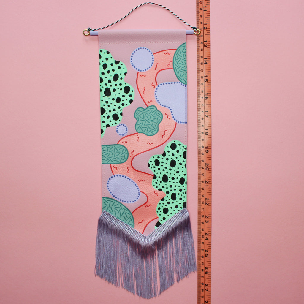 Abstract #1 Vegan Leather Pennant (FLAWED)