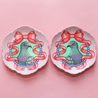 Pair of Hand Painted Pigeon Wall Plates