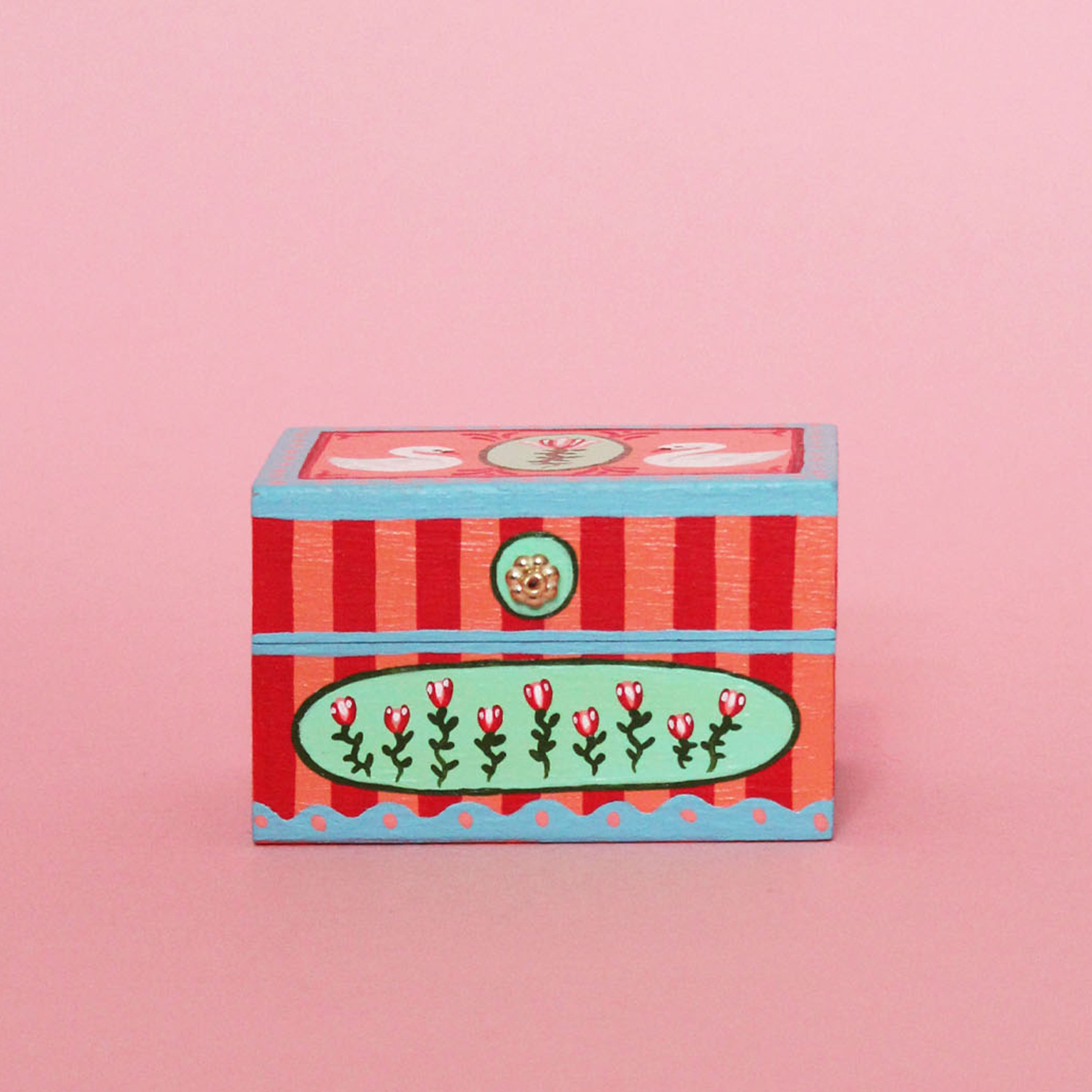 Painted Miniature Chest