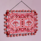 Funky Eyes Hand Painted Wall Hanging