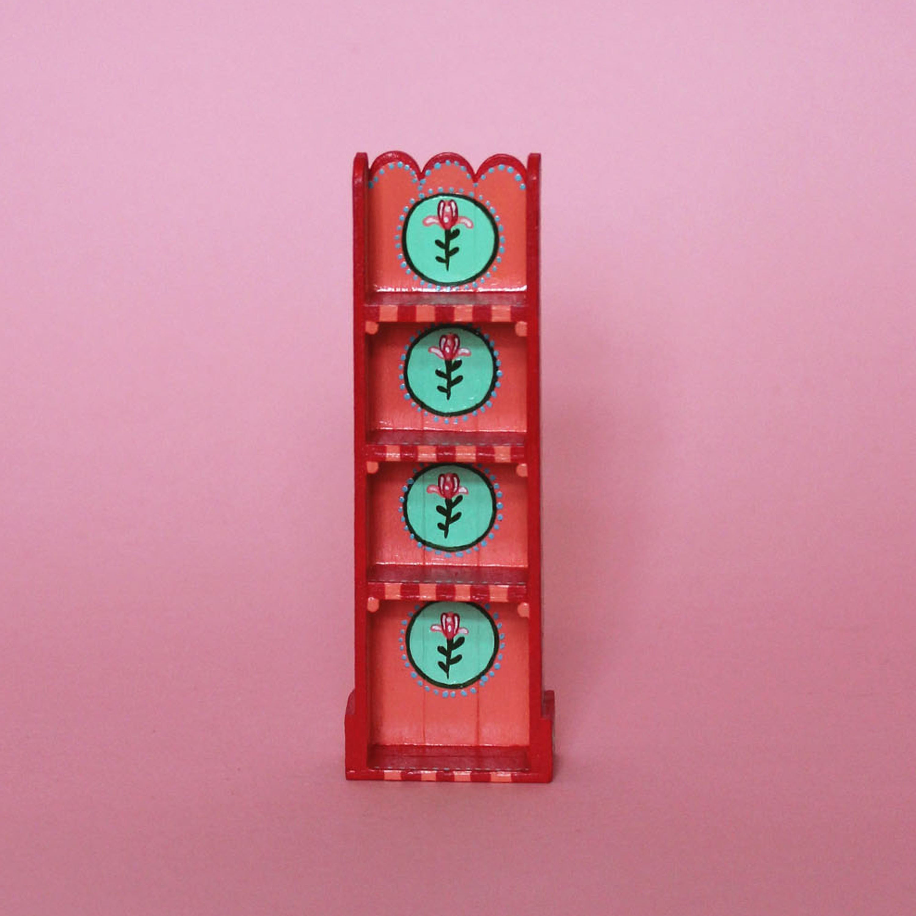 Pink Miniature Painted Shelf