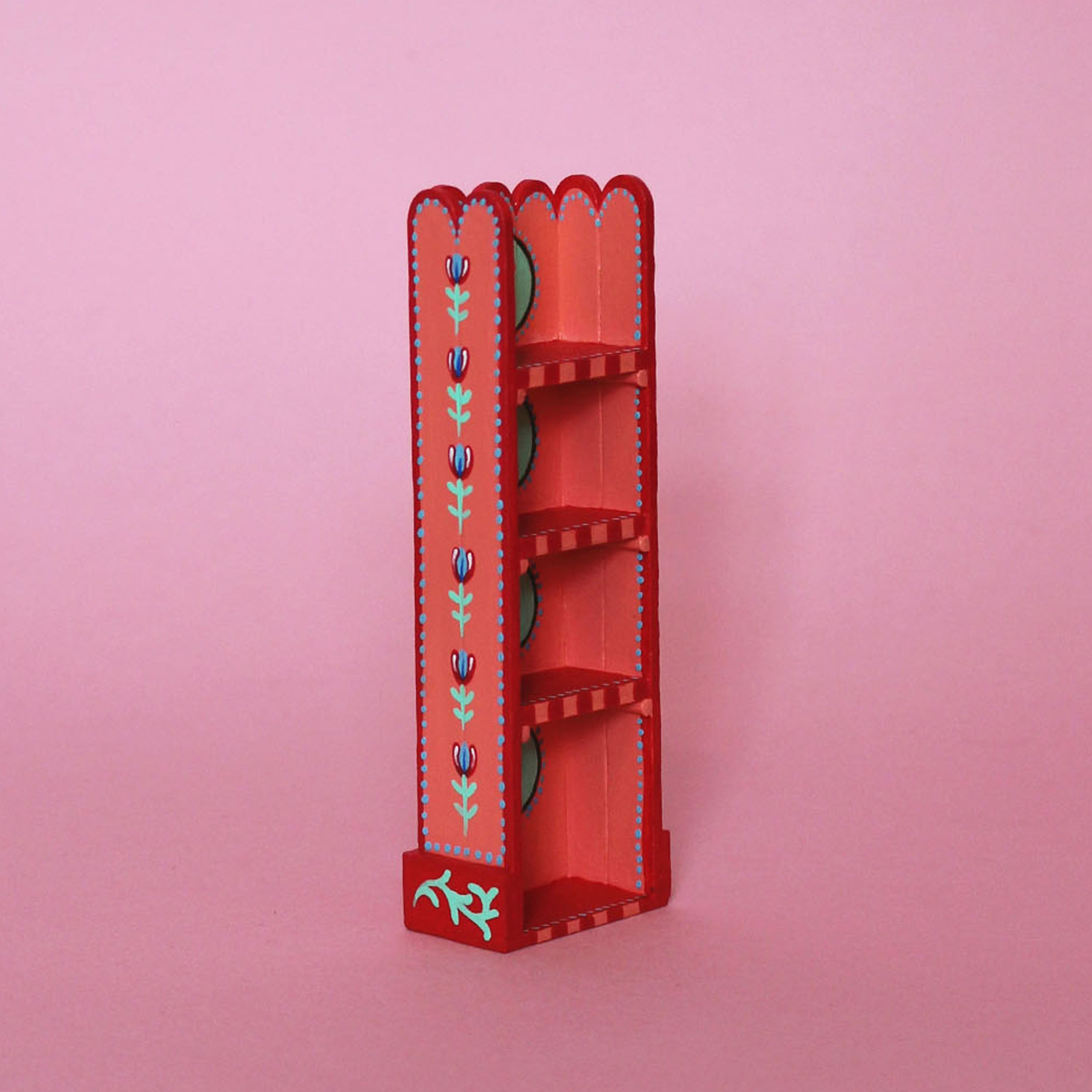 Pink Miniature Painted Shelf