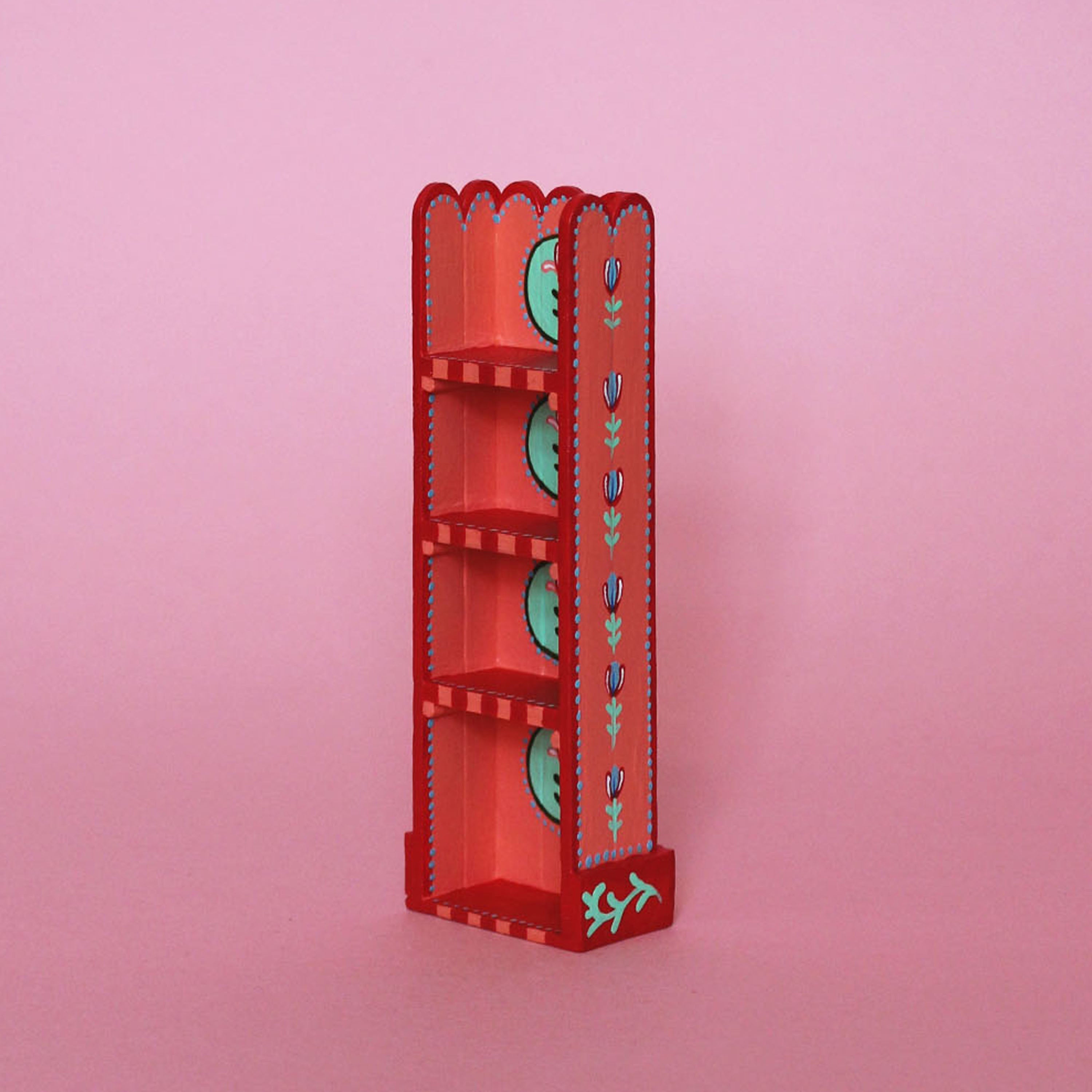 Pink Miniature Painted Shelf