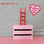 Pink Miniature Painted Shelf