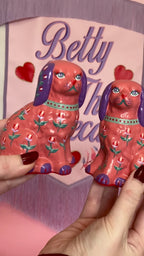 Small Kitschy Dog Pair