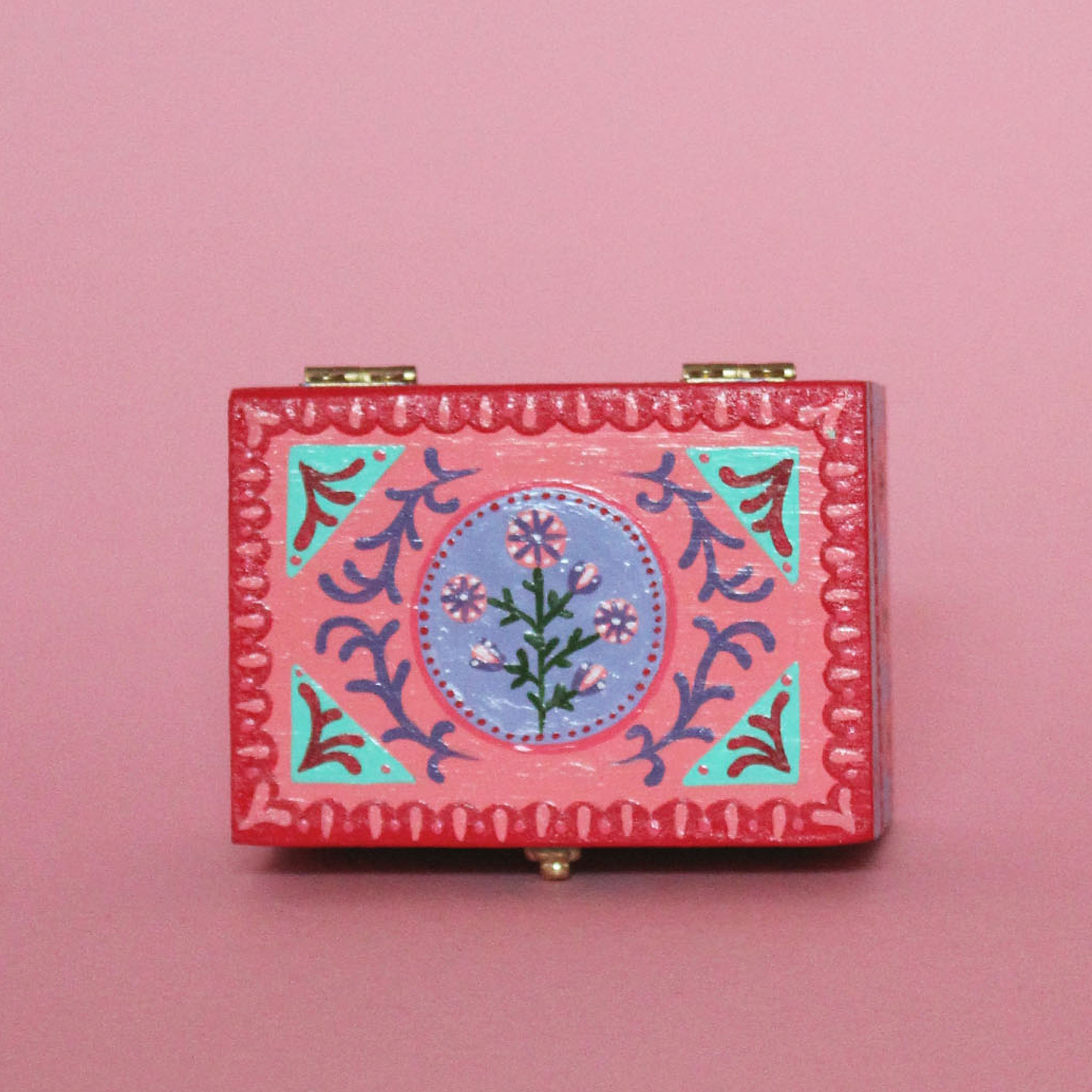 Painted Miniature Chest