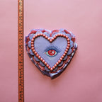 Heart Eyes Hand Painted Wall Hanging