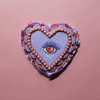 Heart Eyes Hand Painted Wall Hanging