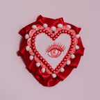 Heart Eyes Hand Painted Wall Hanging