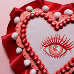 Heart Eyes Hand Painted Wall Hanging