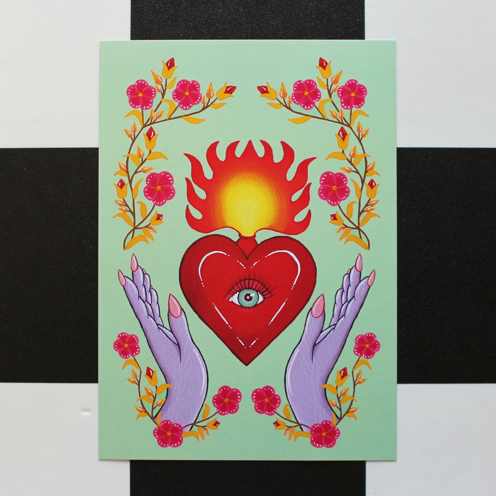 A4 Sacred Heart Art Print