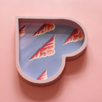 Pink Clouds Hand Painted Wooden Tray