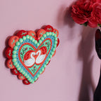 Pair Of Swans Hand Painted Wall Hanging
