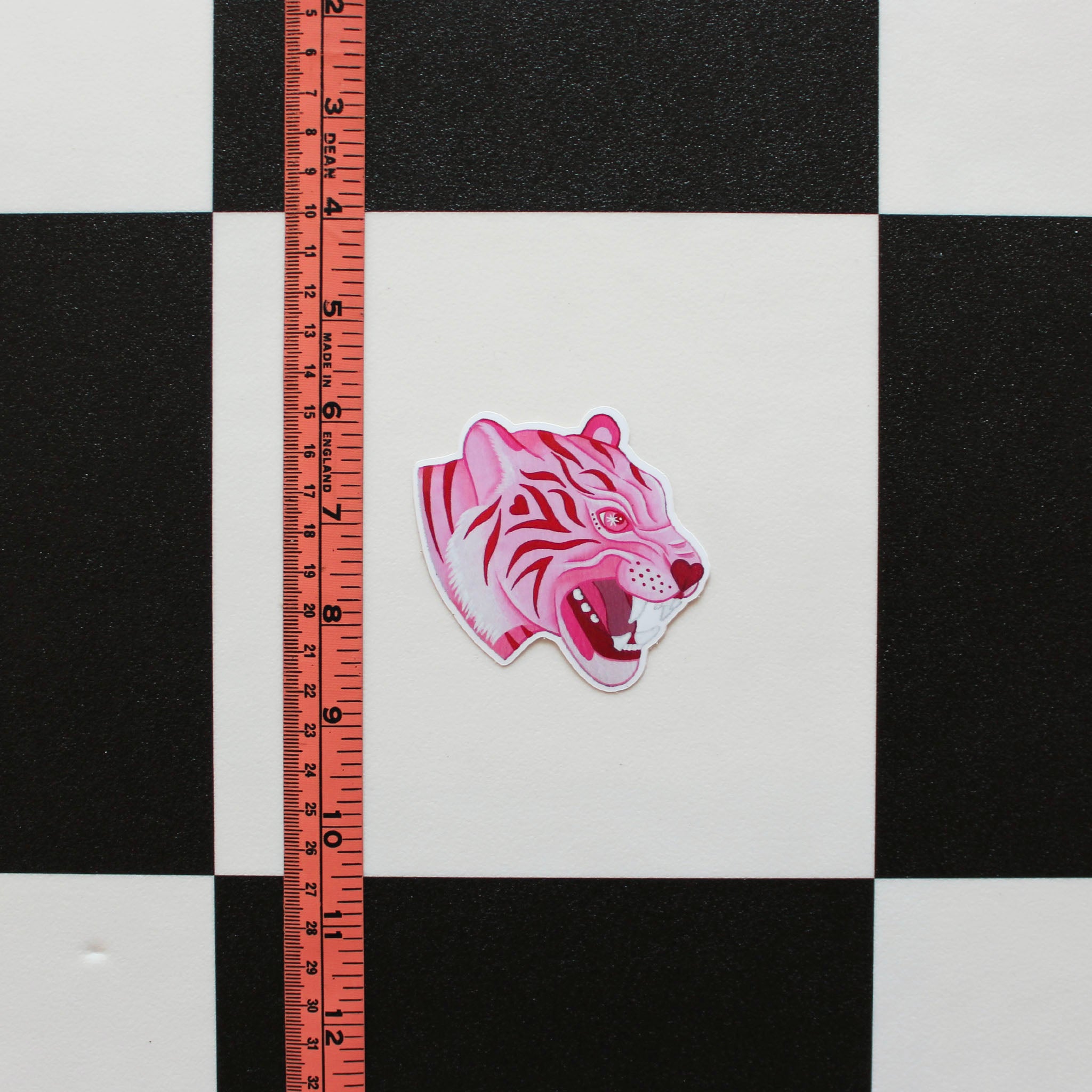 Pink Tiger Vinyl Sticker