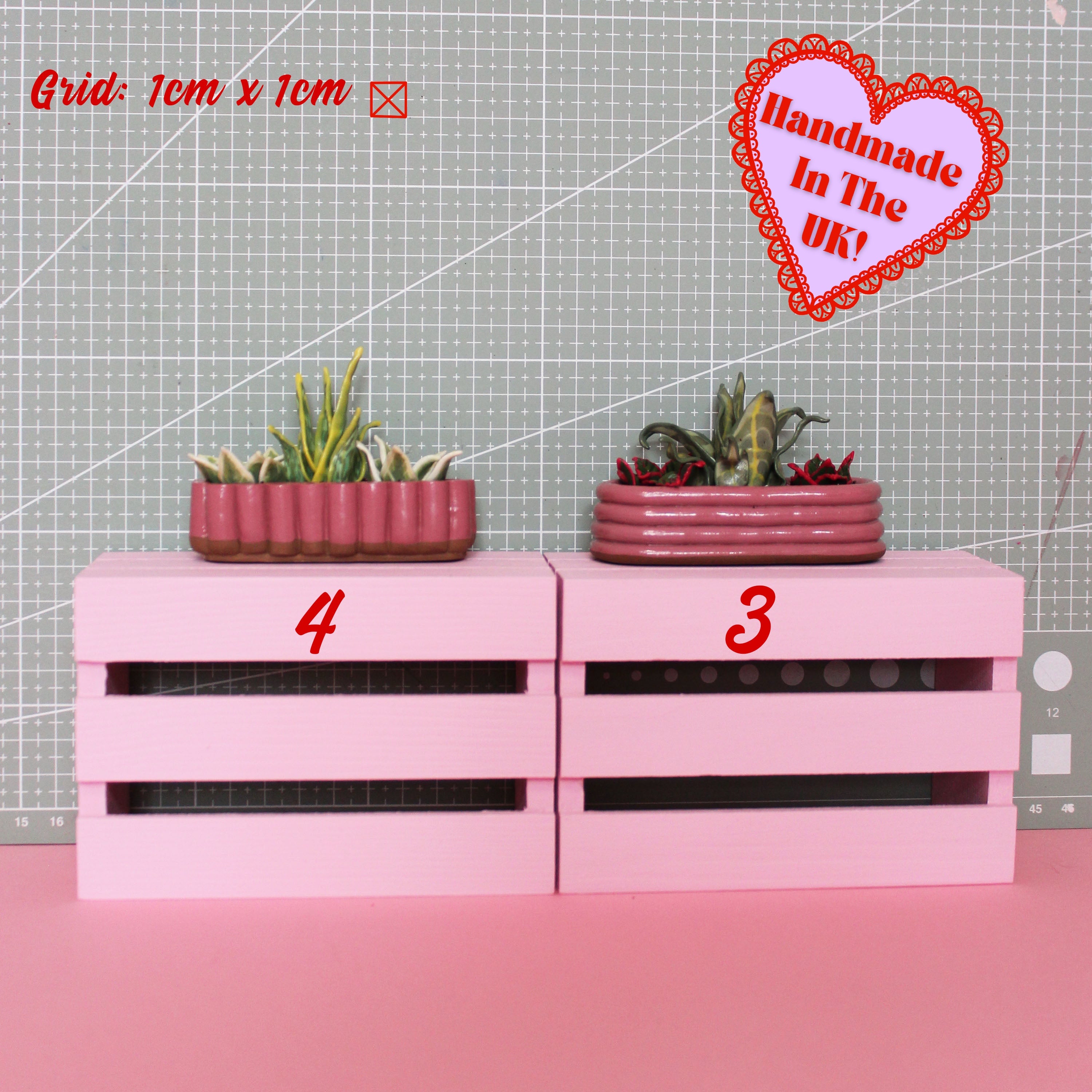 Miniature Triple Plant Planter