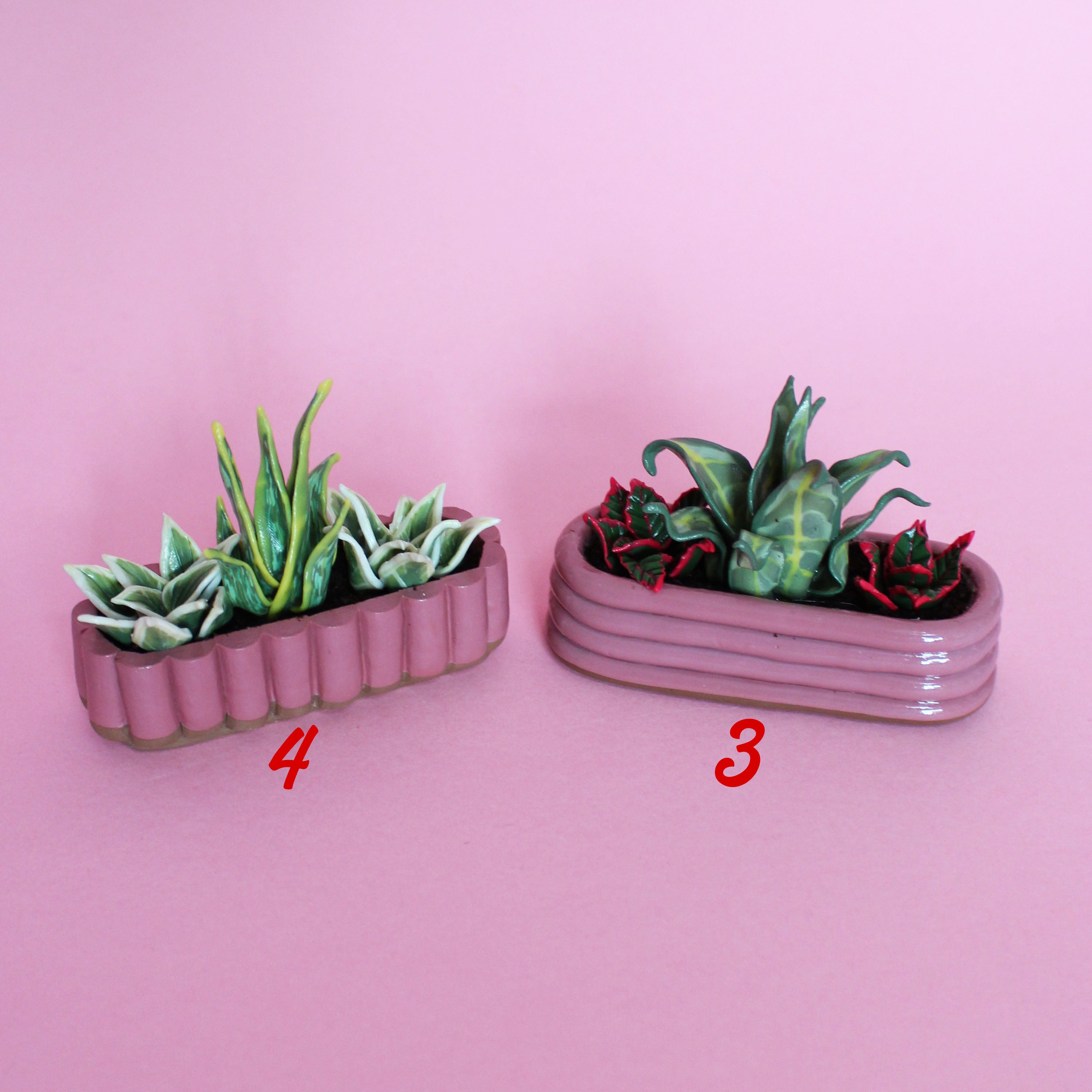 Miniature Triple Plant Planter