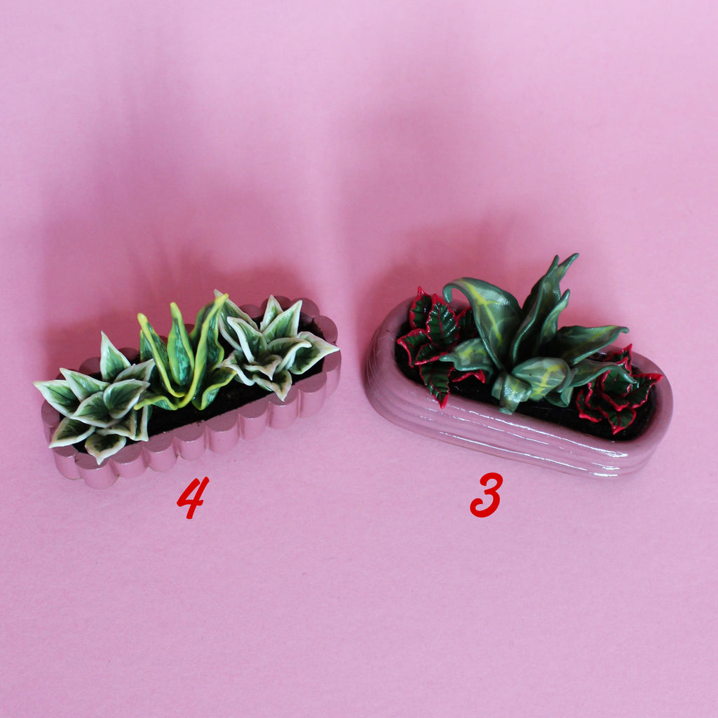 Miniature Triple Plant Planter