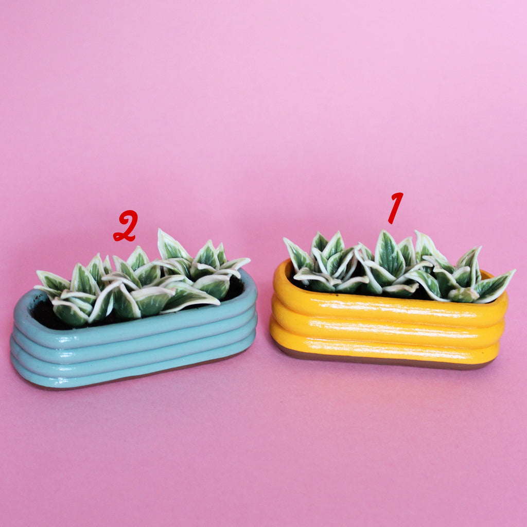 Miniature Triple Plant Planter