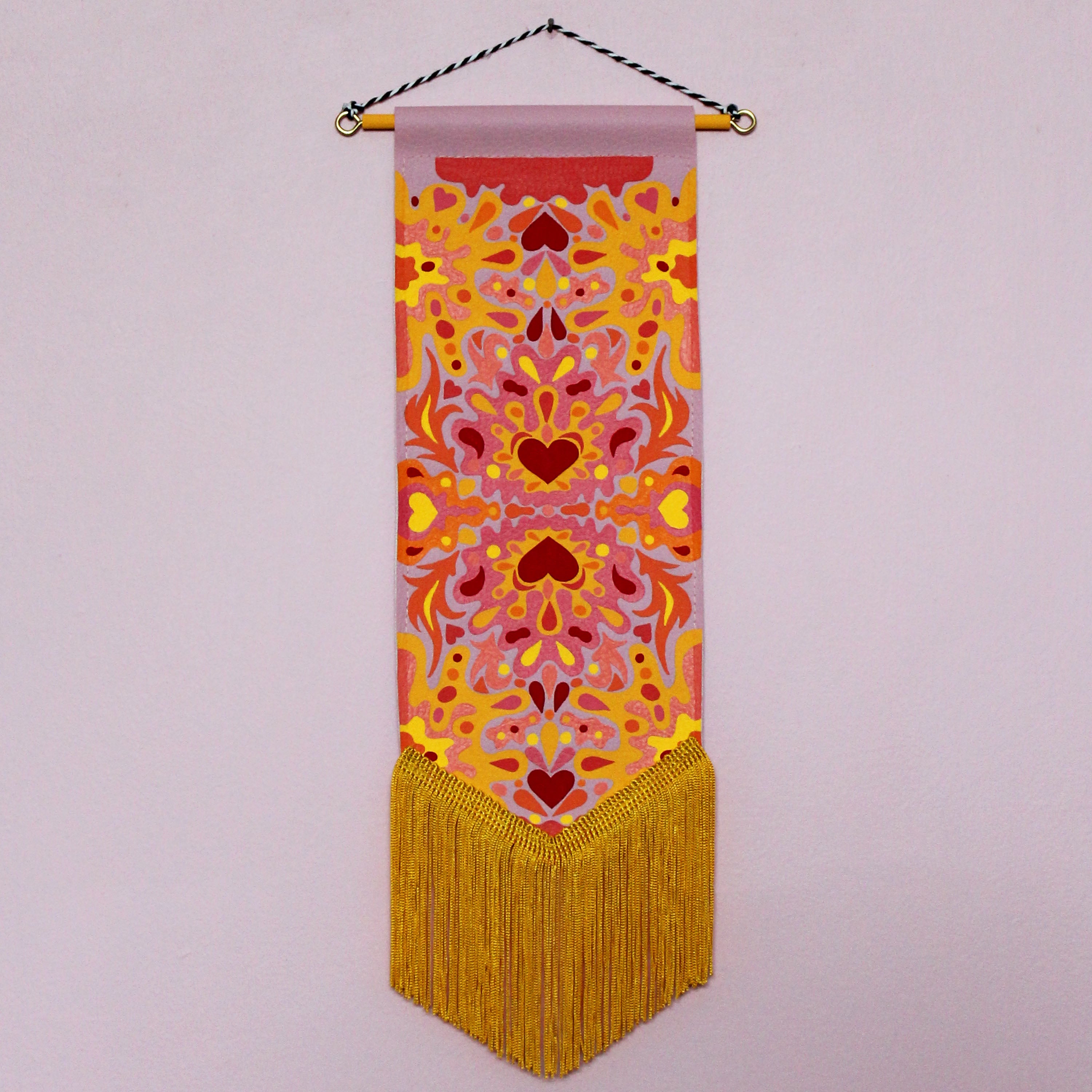 Abstract #4 Vegan Leather Pennant