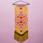 Abstract #4 Vegan Leather Pennant
